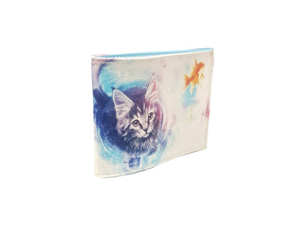 Обложка для студенческого билета "Кот и рыбка"