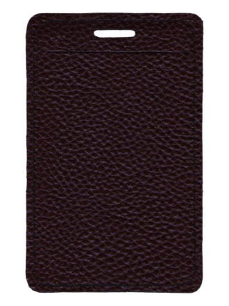 Чехол для пропуска "Бордово-коричневый флотер"