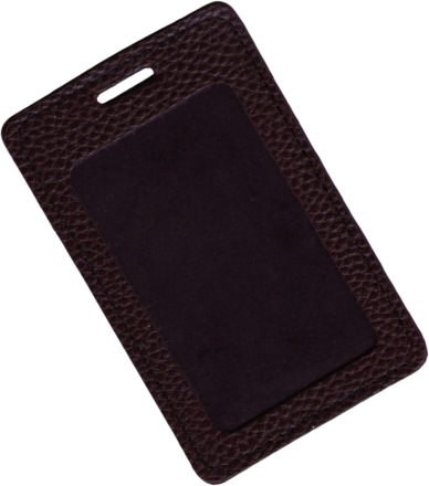 Чехол для пропуска "Бордово-коричневый флотер"