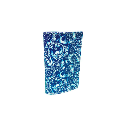 Обложка для автодокументов "Синий орнамент"