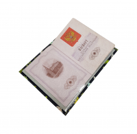 Обложка для паспорта с пластиковыми захватами